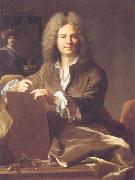 Hyacinthe Rigaud Portrait of Pierre Drevet (1663-1738), French engraver USA oil painting artist
